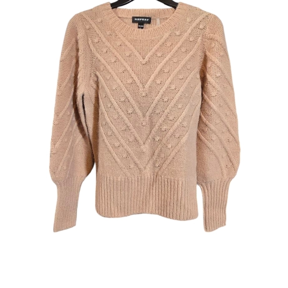 Repeat Alphaca Blend Ballom Sleeve Sweater